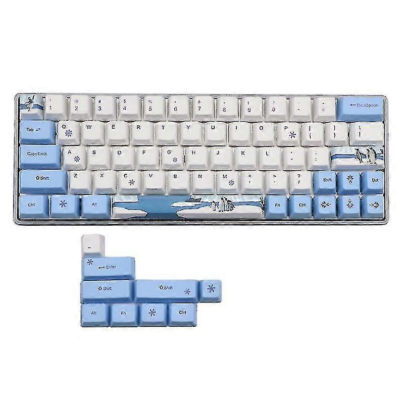 61+11 Keys Oem Dye-sublimation Keycap Set Thick Pbt Switch Mechanical Keyboard