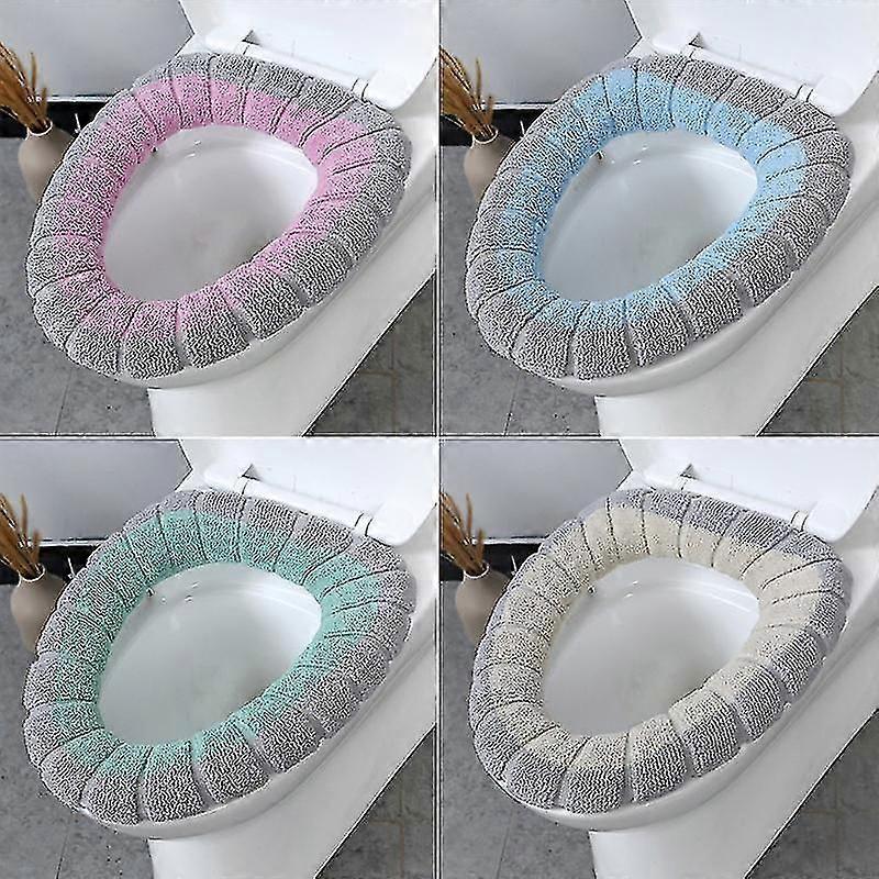 4-pack toalettsitsskydd toalettsitsskydd tvättbar toalettsitsvärmare toalettsitsdyna värmare