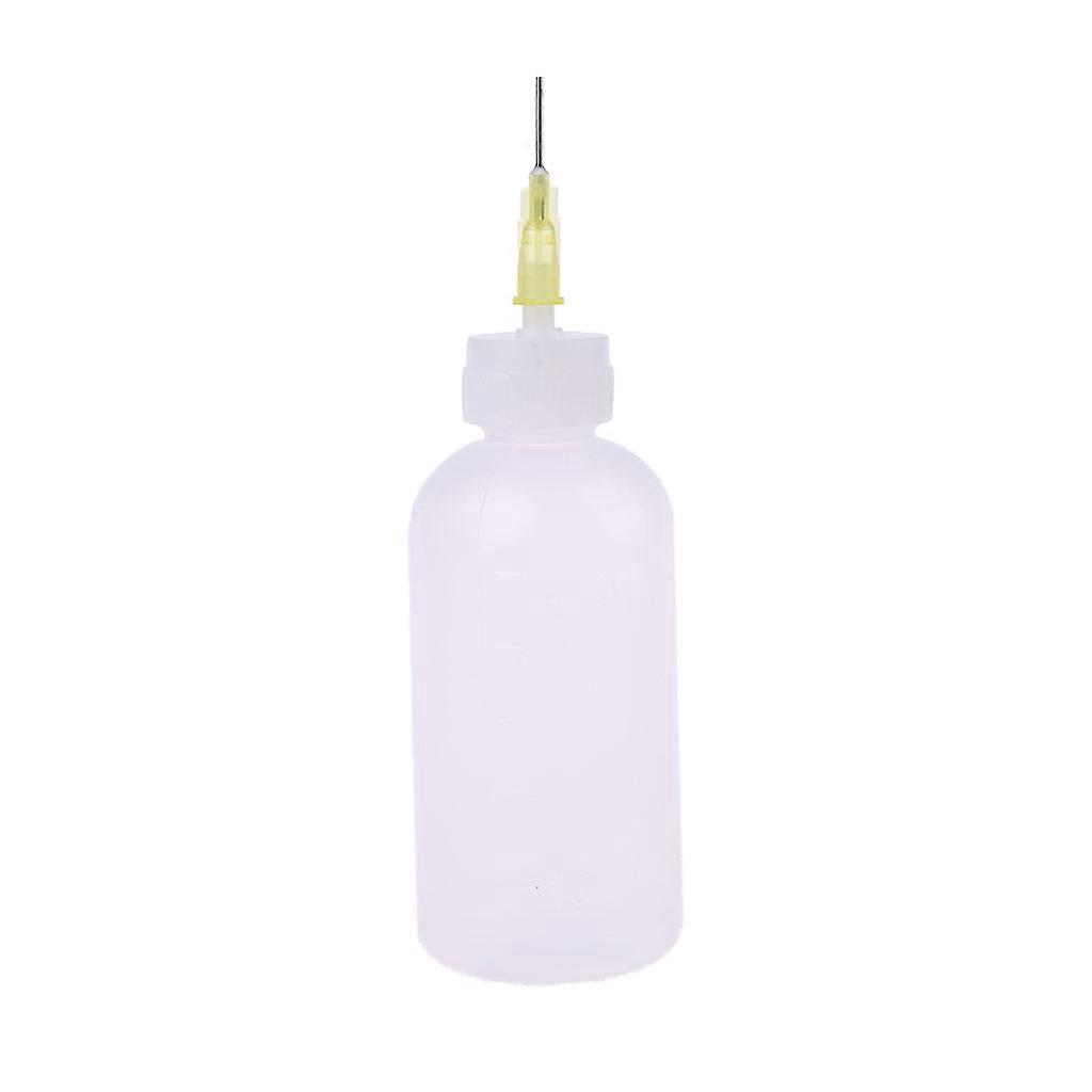 1pc 50ml Clear Liquid Bottle For Rosin Solder Flux Paste With 1 Needle New Clear