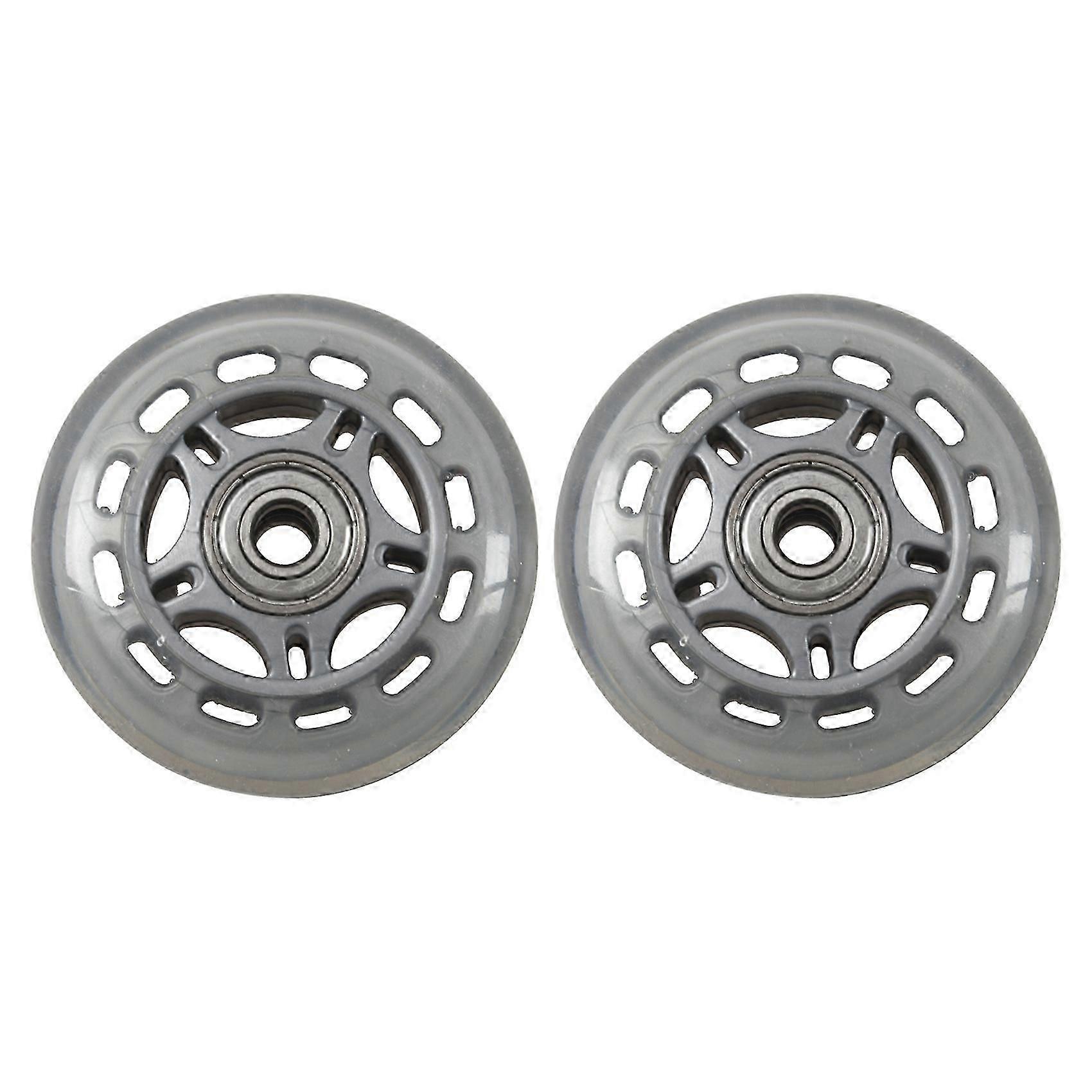 Skating Shoes 608ZZ Bearing Inline Skate Wheel Clear Gray