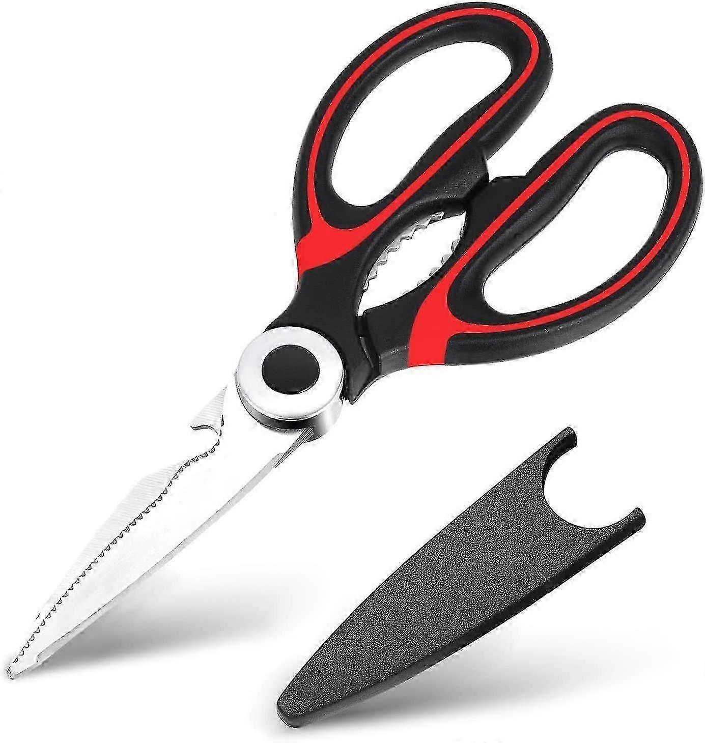 latest sharp kitchen scissors heavy duty multifunction purpose utility sharp scissors cooking scissors for chicken meat fish poultry vegetables nuts h