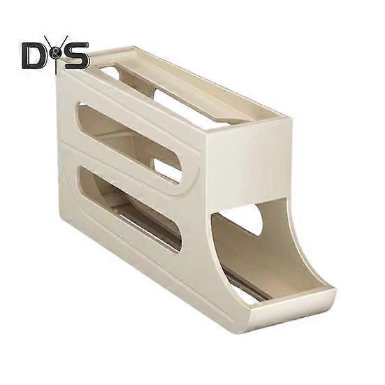 1/2Pcs 3 Tiers Fridge Egg Holder Large Capacity BPA Free Versatile Space-Saving Egg Dispenser Automatic Scrolling Egg Rack Holder