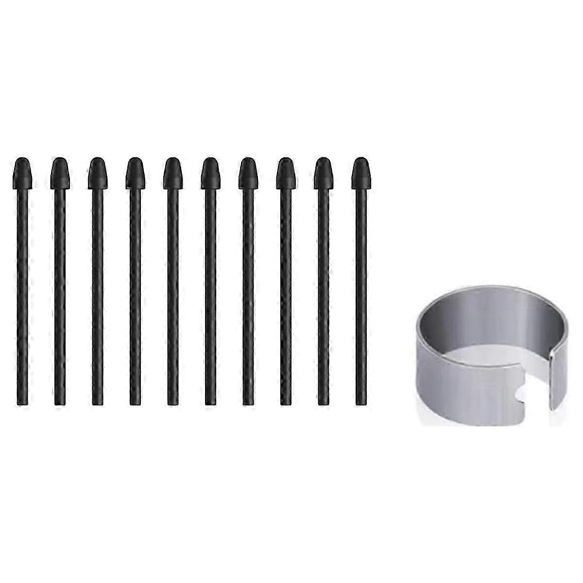 注目に値する1/2タブレットペンと互換性のある10個のマーカーペン先、注目に値する1/2ペンの交換用チップ/ペン先