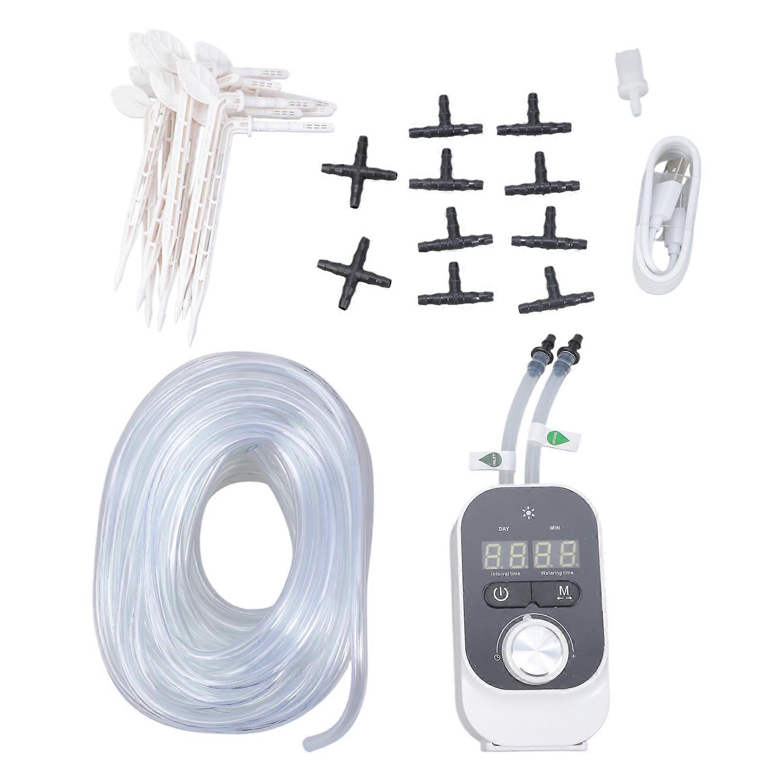 Automatic Plants Self Watering Device USB Charging Sprinkler Irrigation Kits with Timer System