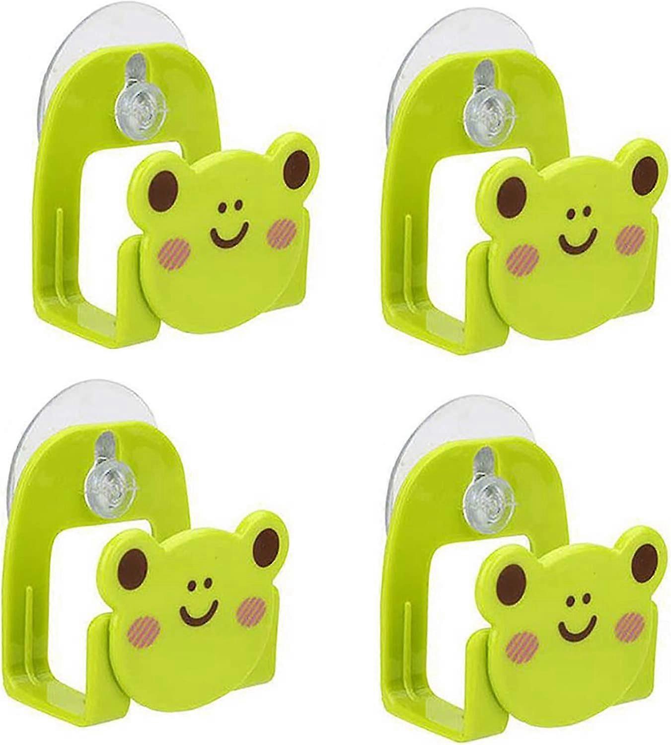 طقم من 4 أكواب شفط حامل إسفنجي للطعام وحوض الحمام