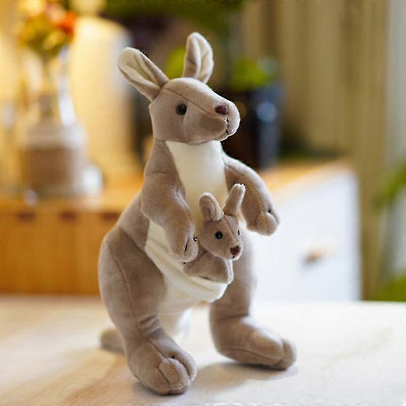 Miman Plush Doll Stuffed Animal | Super Soft Huggable Kangaroo Plush Toy For Baby And Toddler Boys Girls Snuggle Cuddle Pillow Stuffed With Pp Cotton
