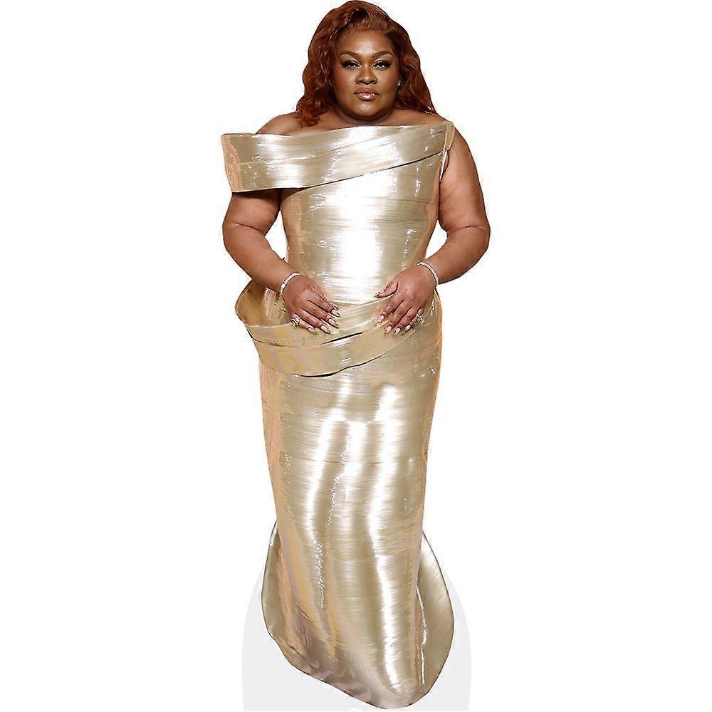 Da'vine Joy Randolph (Gold Dress) Cardboard Cutout (lifesize OR mini size). Standee. Stand Up.
