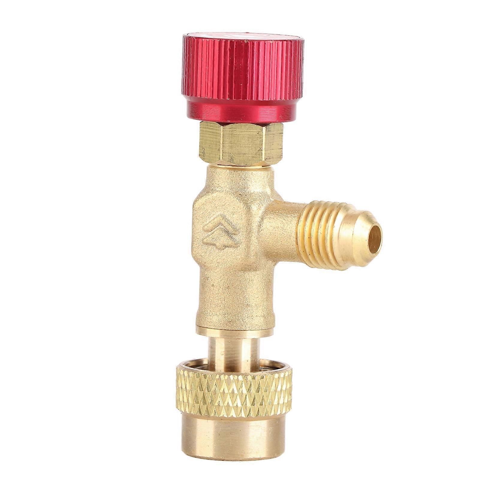 1/4''-5/16'' Brass Flow Control Valve for R410A Refrigerant Charging Hose
