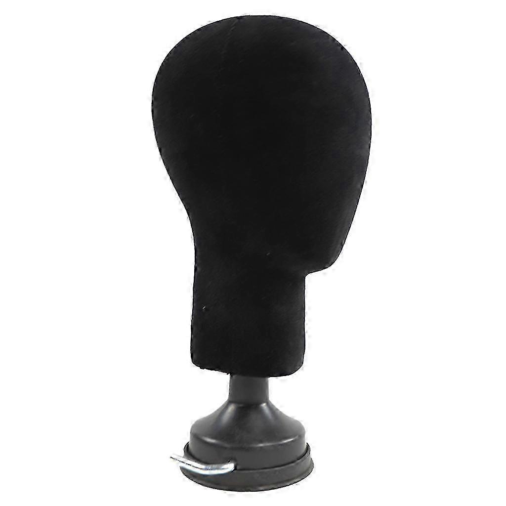 Foam Mannequin Head for Wigs, Hats, Glasses Display with Adjustable Stand & Mount Hole