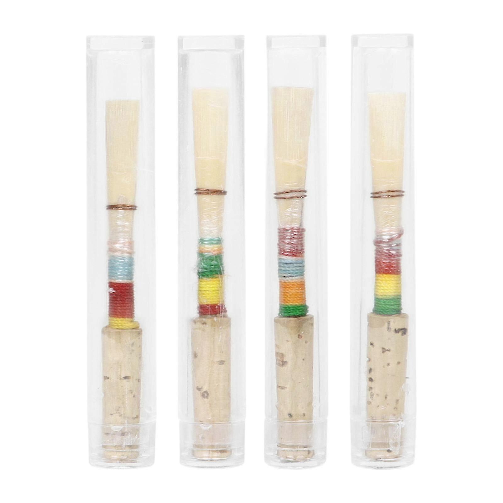 4 Pieces Oboe Reeds Instrument Key C Portable Colorful Lightweight Handmade