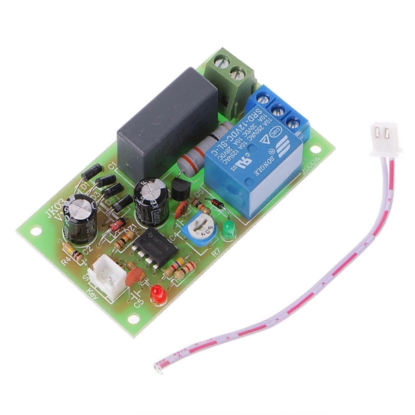 AC 220V Trigger Delay Switch Turn On Off Board Timer Relay Module PLC Adjustable Moungting Accessories