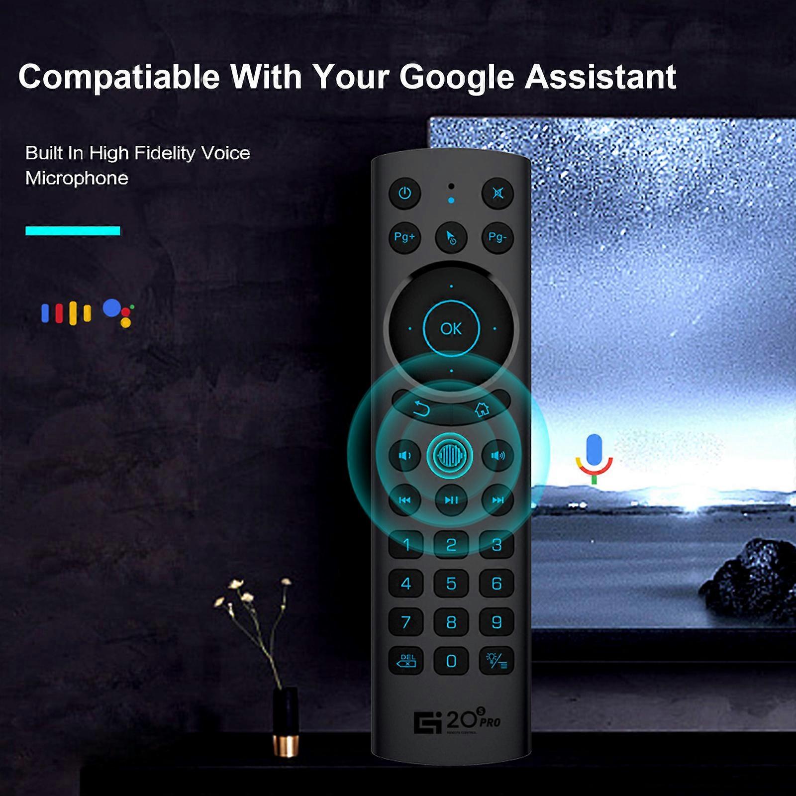 G20S PRO Dual Mode Wireless Air Mouse: 6-Axis Gyroscope, Voice Control, Backlit Remote