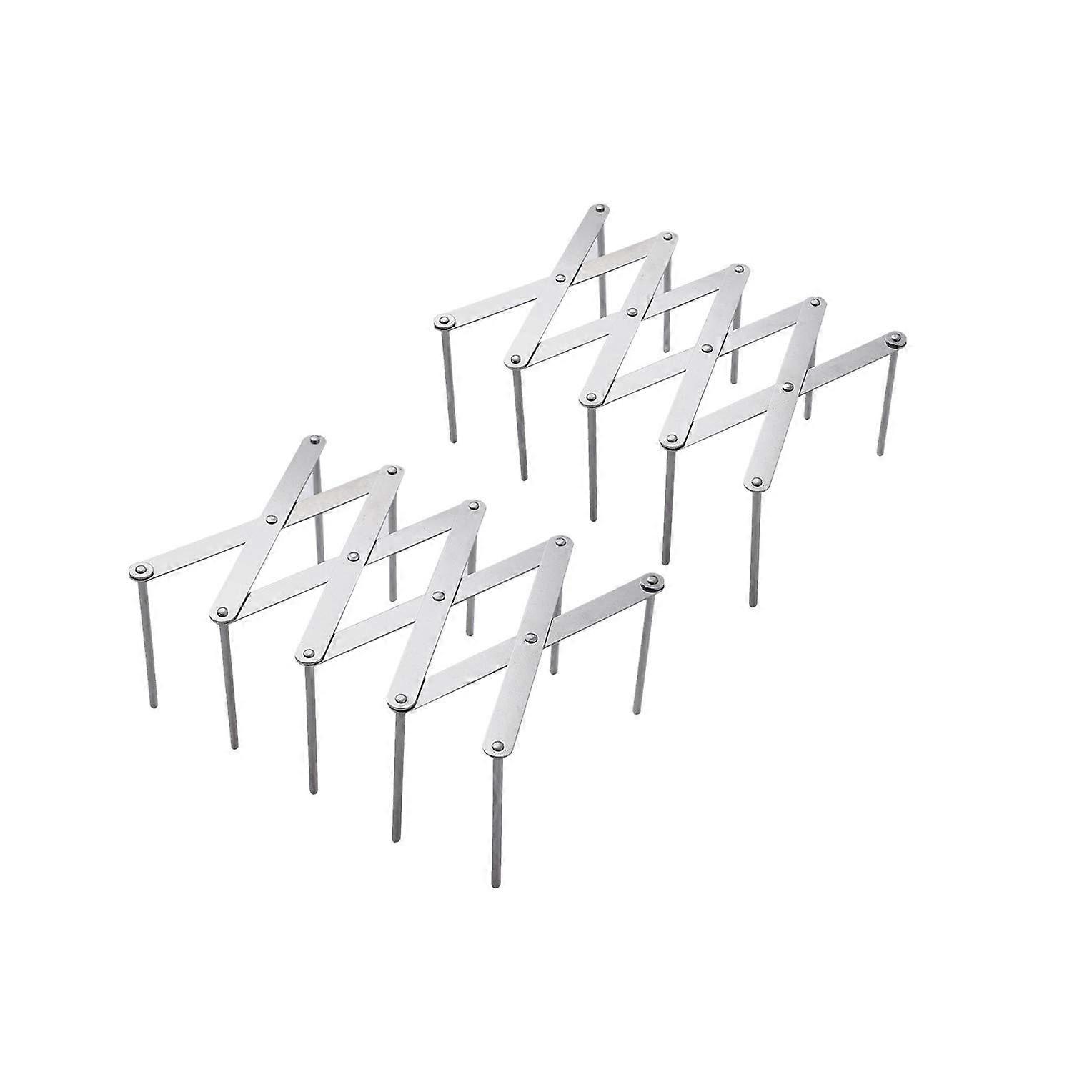 Extendable Stainless Steel Pot Lid Holder, Multifunctional Foldable Storage Rack (2 Pieces)