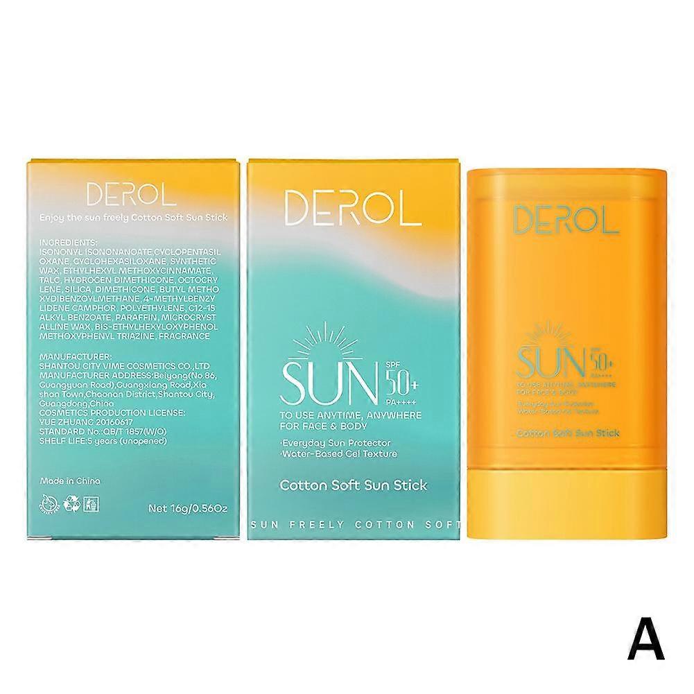 16g--(A)$DEROL Sunscreen Stick SPF50+ Refreshing Protective Cream