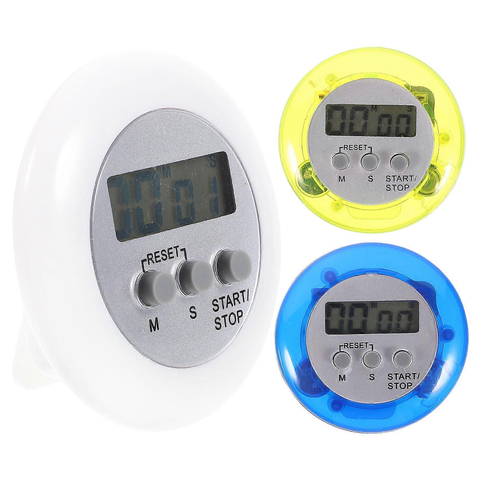 3Pcs Pocket Size Digital Timer for Kitchen Cooking Baking Sports Games and Office