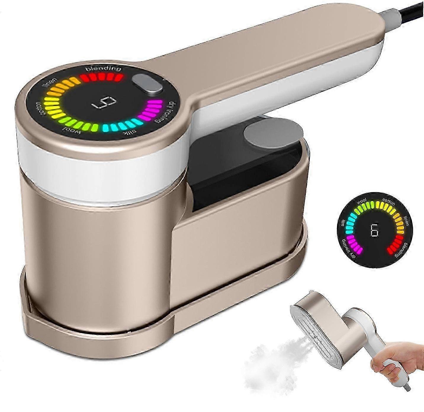 Steam brush Mini iron, 6 ironing modes, LED display, easy use - Perfect for any occasion