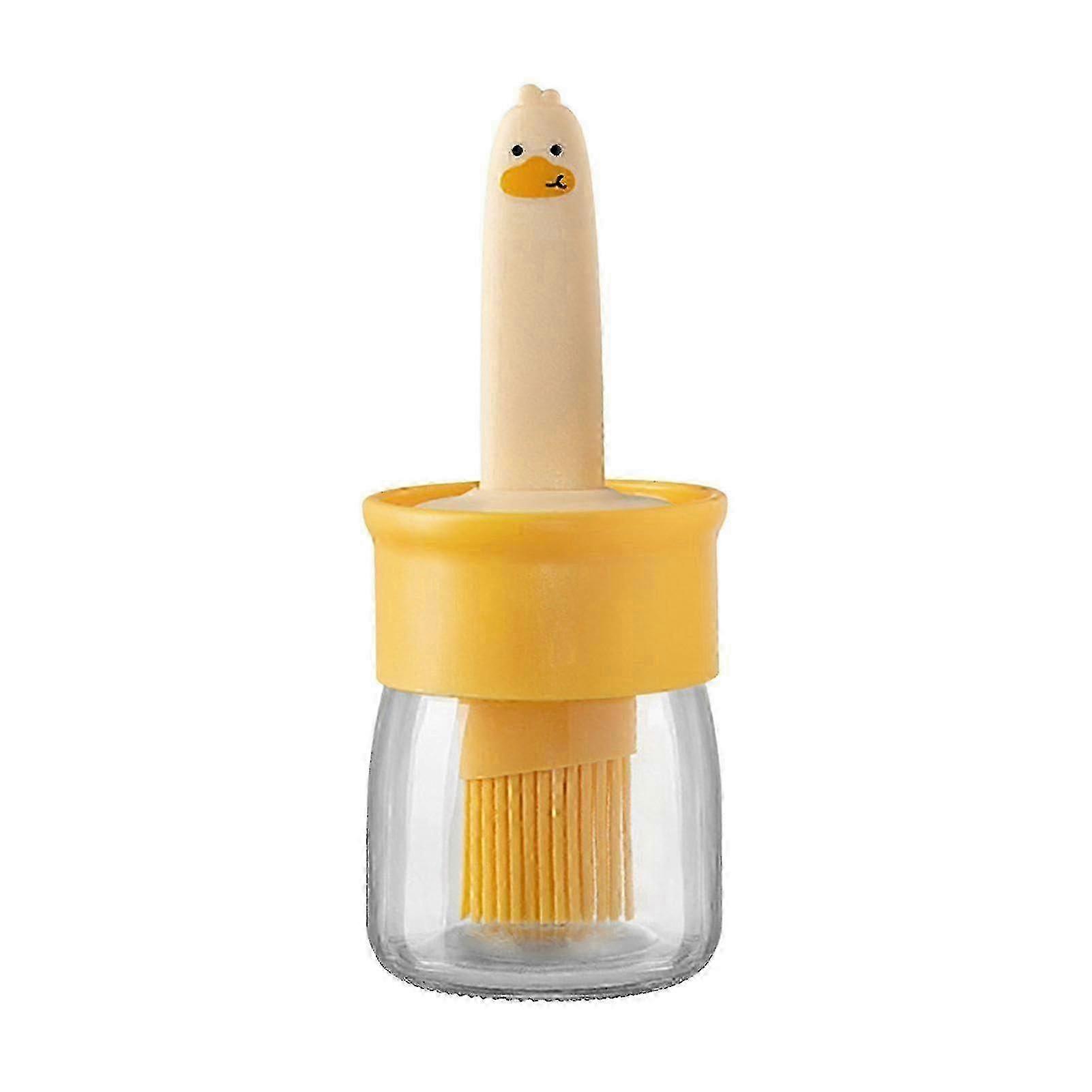 Kitchen Oil Dispenser Brush for Baking & BBQ - Orange