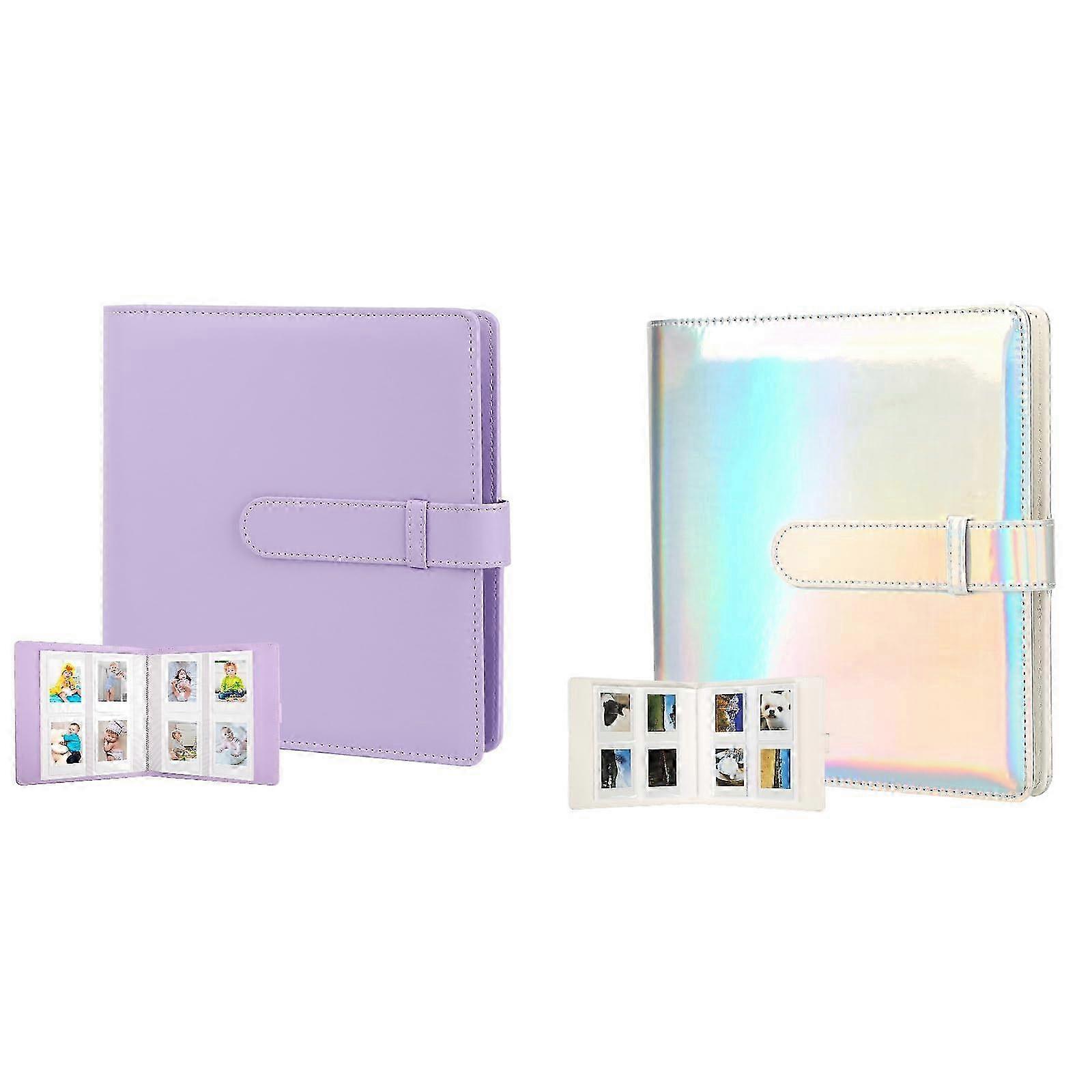 2Packs 256 Pockets Photo Album for Certain Instant Cameras and Printers