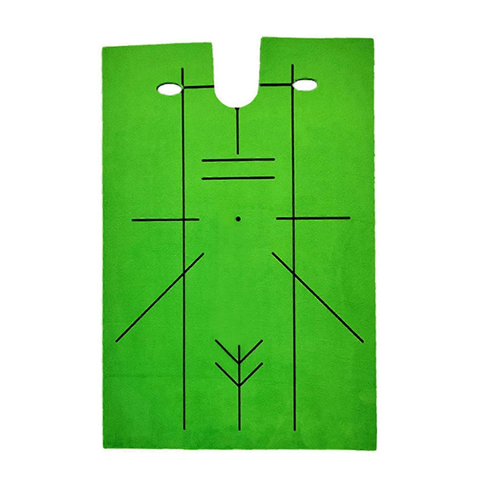Small Golf Hitting Mat with Directional Traces for Swing Practice, Durable Chipping Cushion, Easy Setup and Use