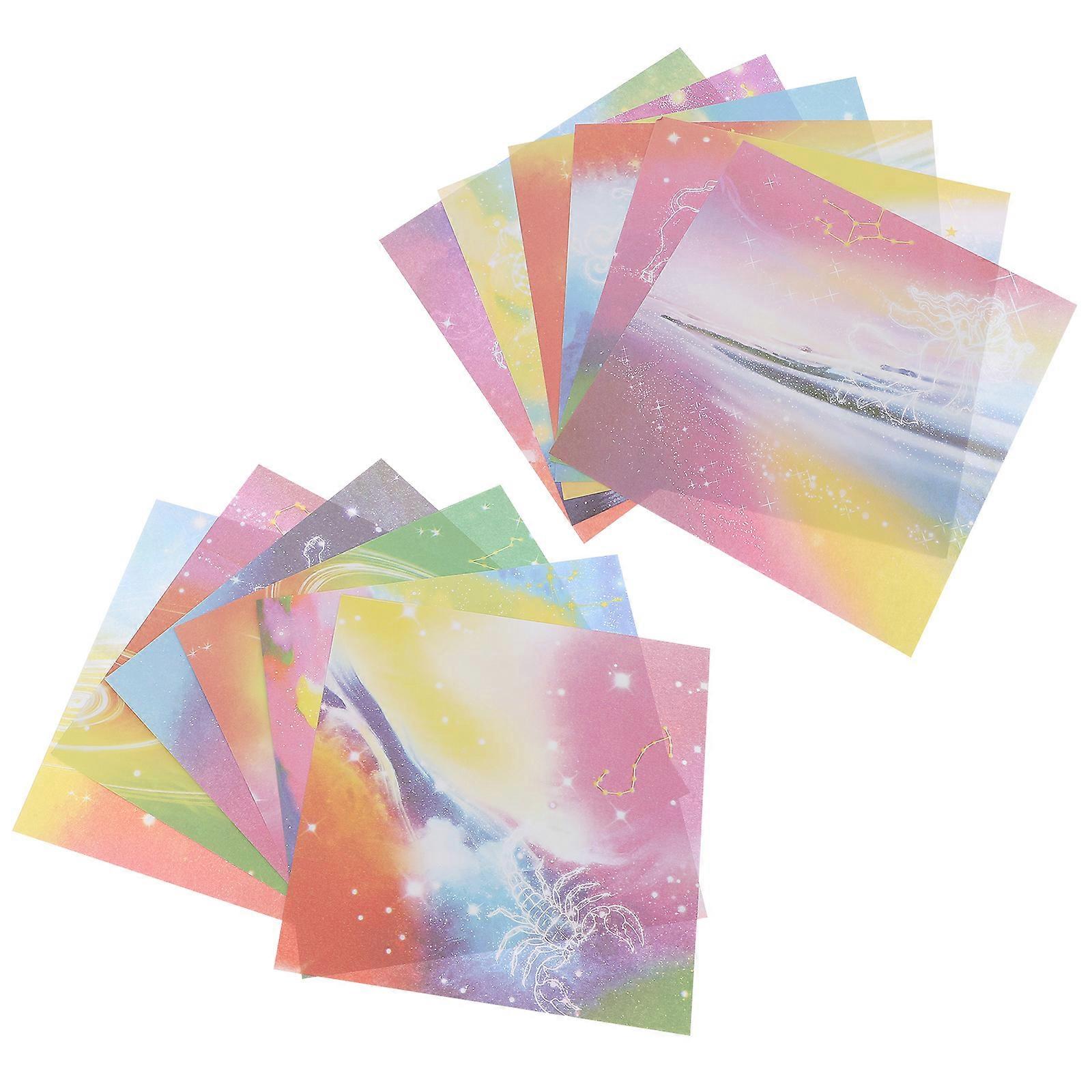 Craft Origami Paper Mixed Color Diy Crafting Paper Folding Parent-Child Interaction Art Projects Double Sided Craft Paper 2Packs