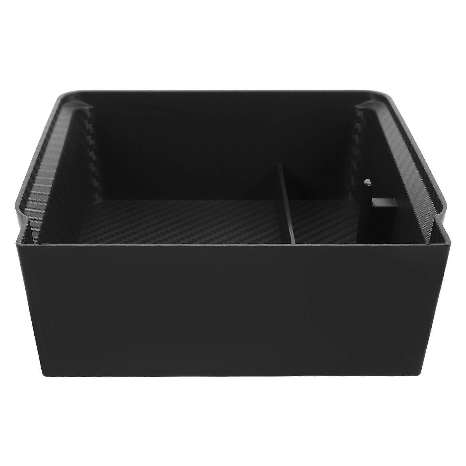 Central Console Cards Organizer Central Control Storage Box Vehicle Interior Accessory Black Rectangular Organization 1Pack