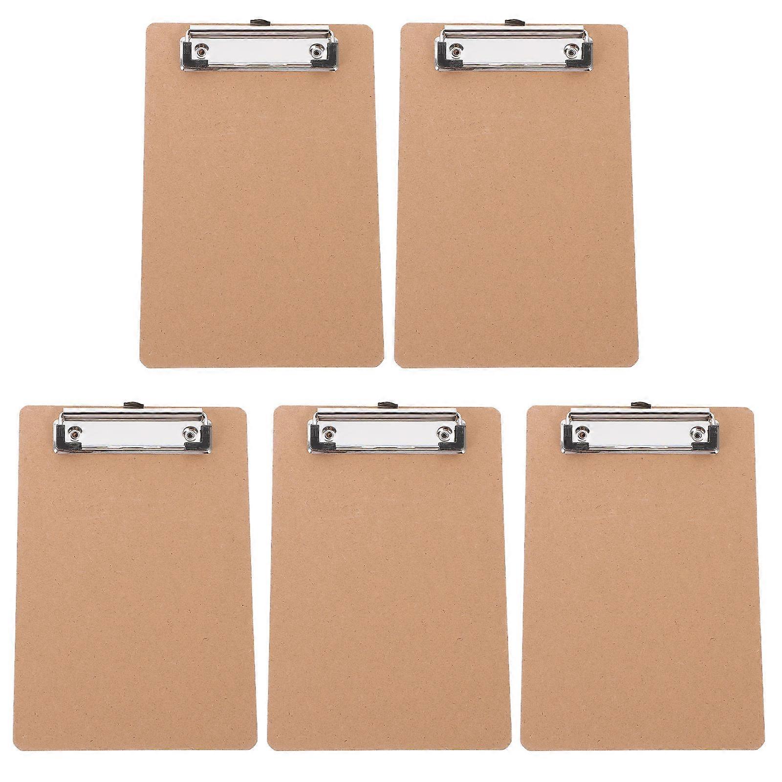 5pcs Versatile Clipboard Writing Boards for Home Office, Classroom and Professional Use – Memo Notes Organizer with Clip
