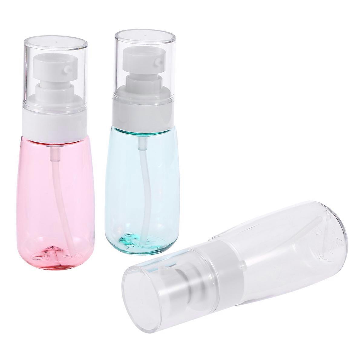 3pcs Transparent Soap Dispenser Bottles Reusable Bathroom Lotion Pump for Shampoo Conditioner Body Wash Face Wash Easy Refill