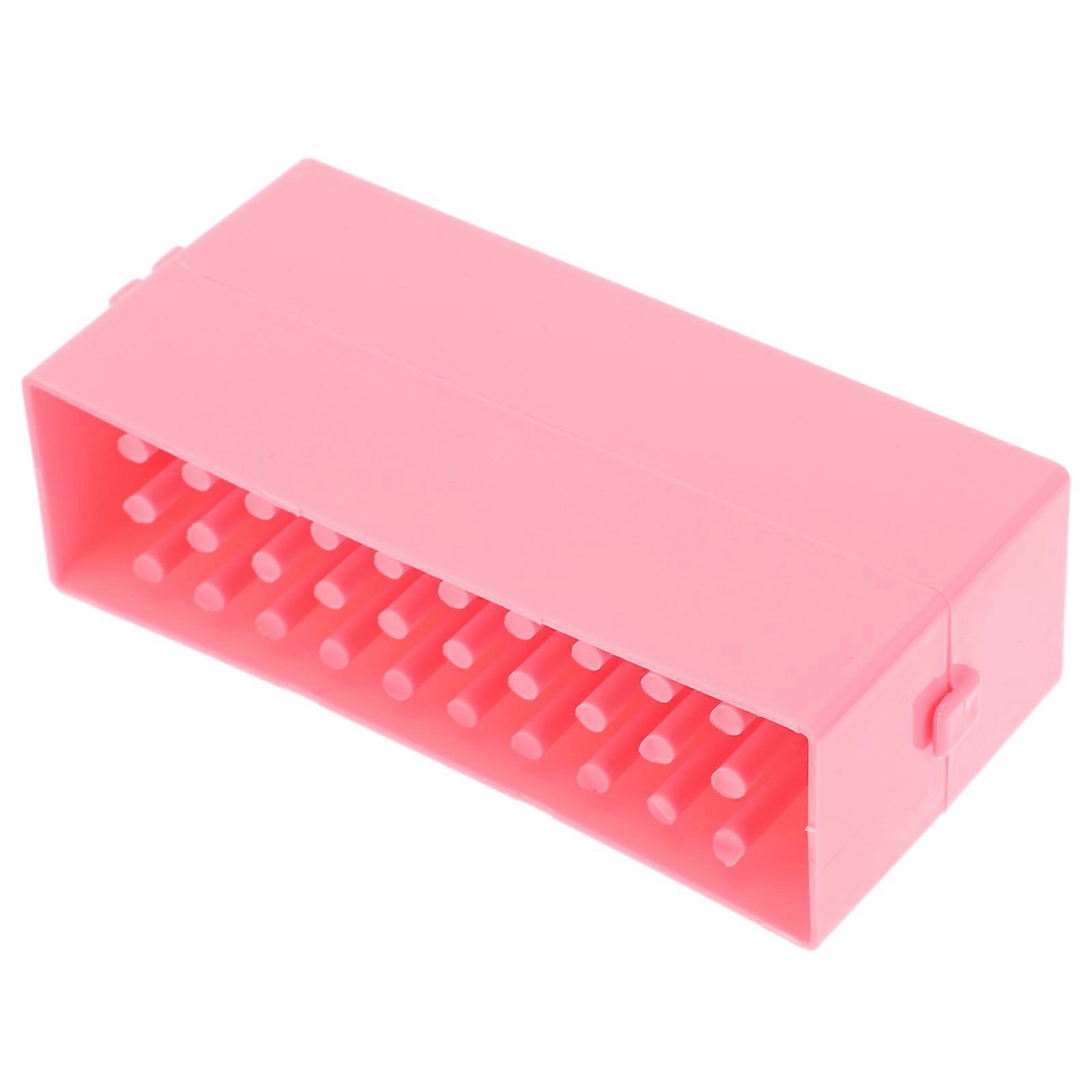 Nail Drill Bit Holder Box Organizer for Easy Access Display of Manicure Tools for Home and Professional Nail Technicians