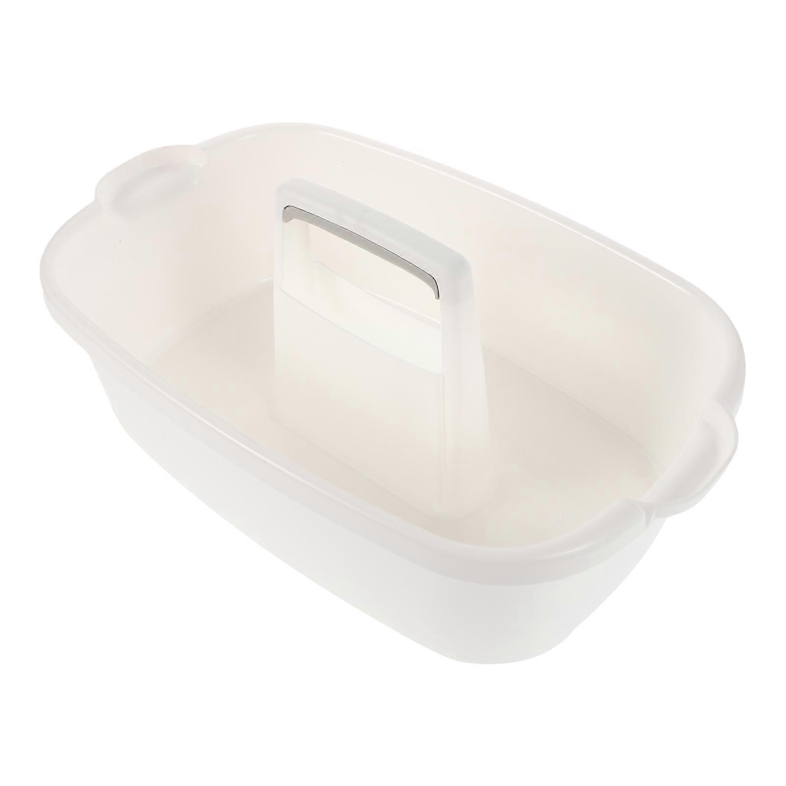 Plastic Utensil Organizer Large Storage Basket 42.00X23.00X17.50CM For Bathroom Kitchen 1Set