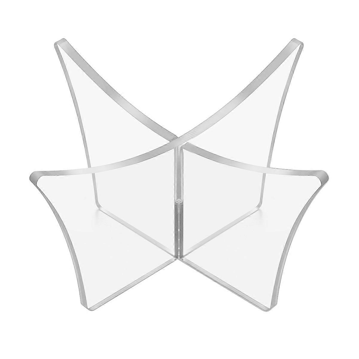 Collectible Display Acrylic Ball Stand Transparent Support Base Round Base For Sports Fans Business Environment 1Pack