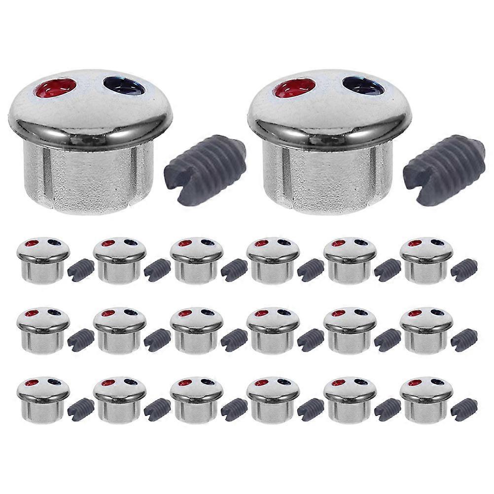 Temperature Indicators Faucet Handle Index Buttons Home Use Red Blue Markers 0.90X0.90X0.60CM Indicators 50Pcs