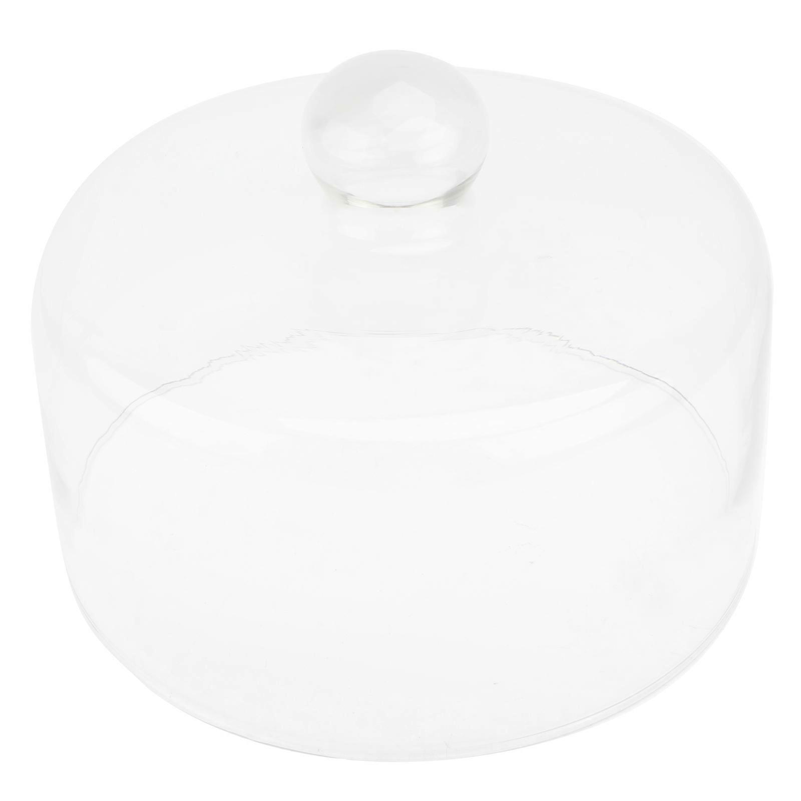 Couvercle à gâteau en verre pour protéger les aliments transparent comme du cristal et 7,87 pouces