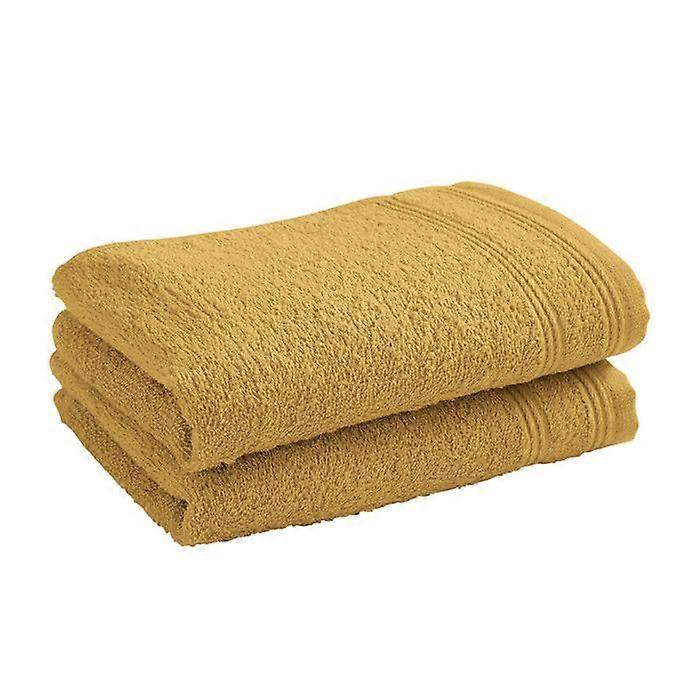 Lot de 2 serviettes invité « Spa » 30 x 50 cm / 400 gr/m² - Jaune Maïs « Spa »