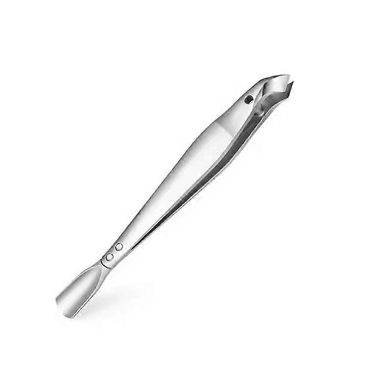 Cuticle Nipper with Pusher, 2 in 1 Cuticle Trimmer with Pouch, Slim Portable Cuticle Tool