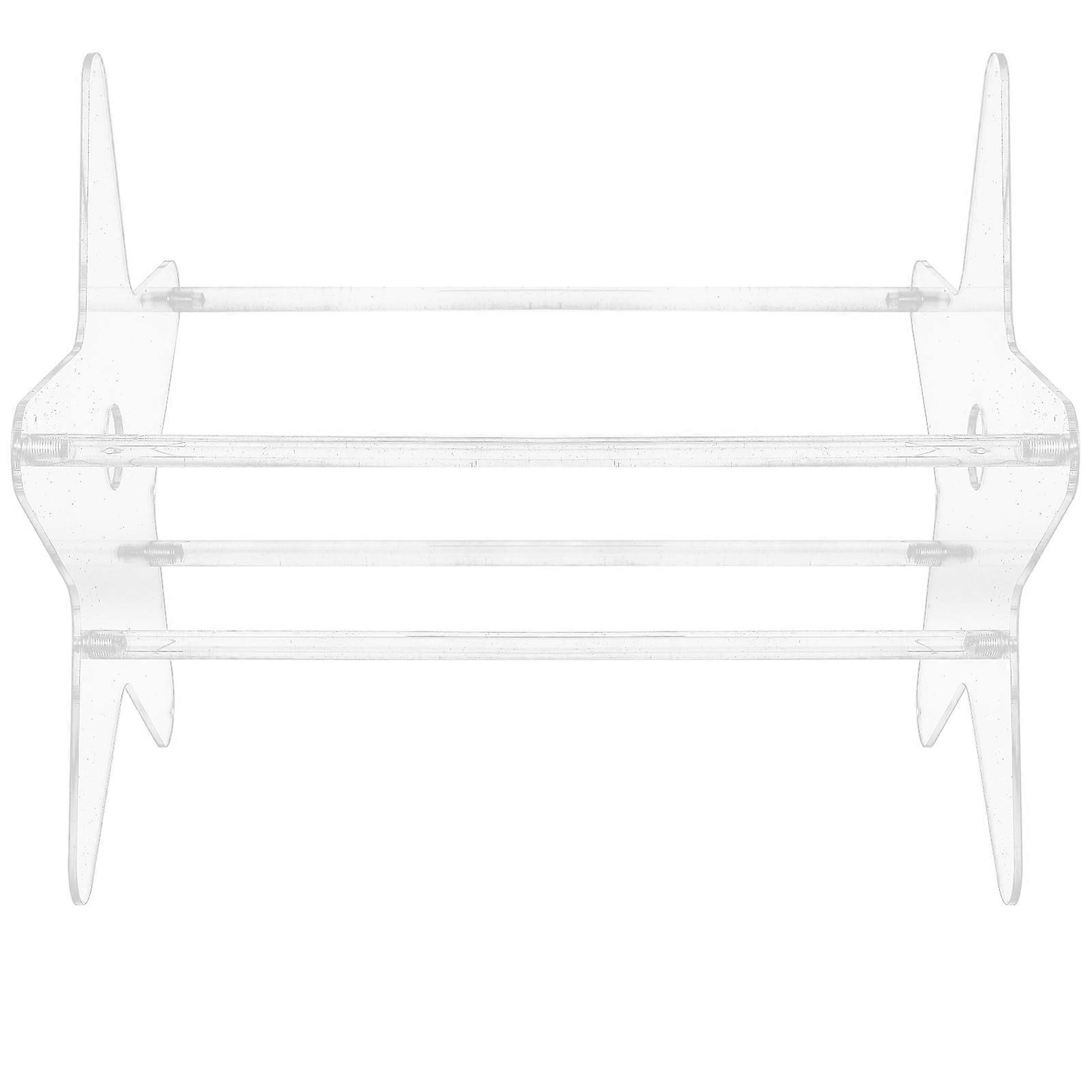 Records Stand Transparent 30X29X28CM Display for DJs 1Set