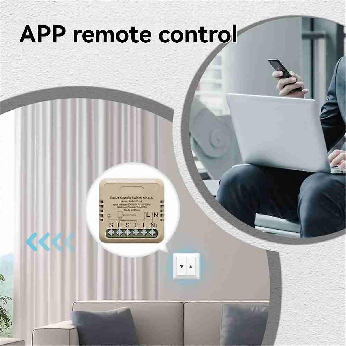 WIFI Smart Curtain Switch Module Connect Curtain Electric Motor Intelligent Switch Work with / Home