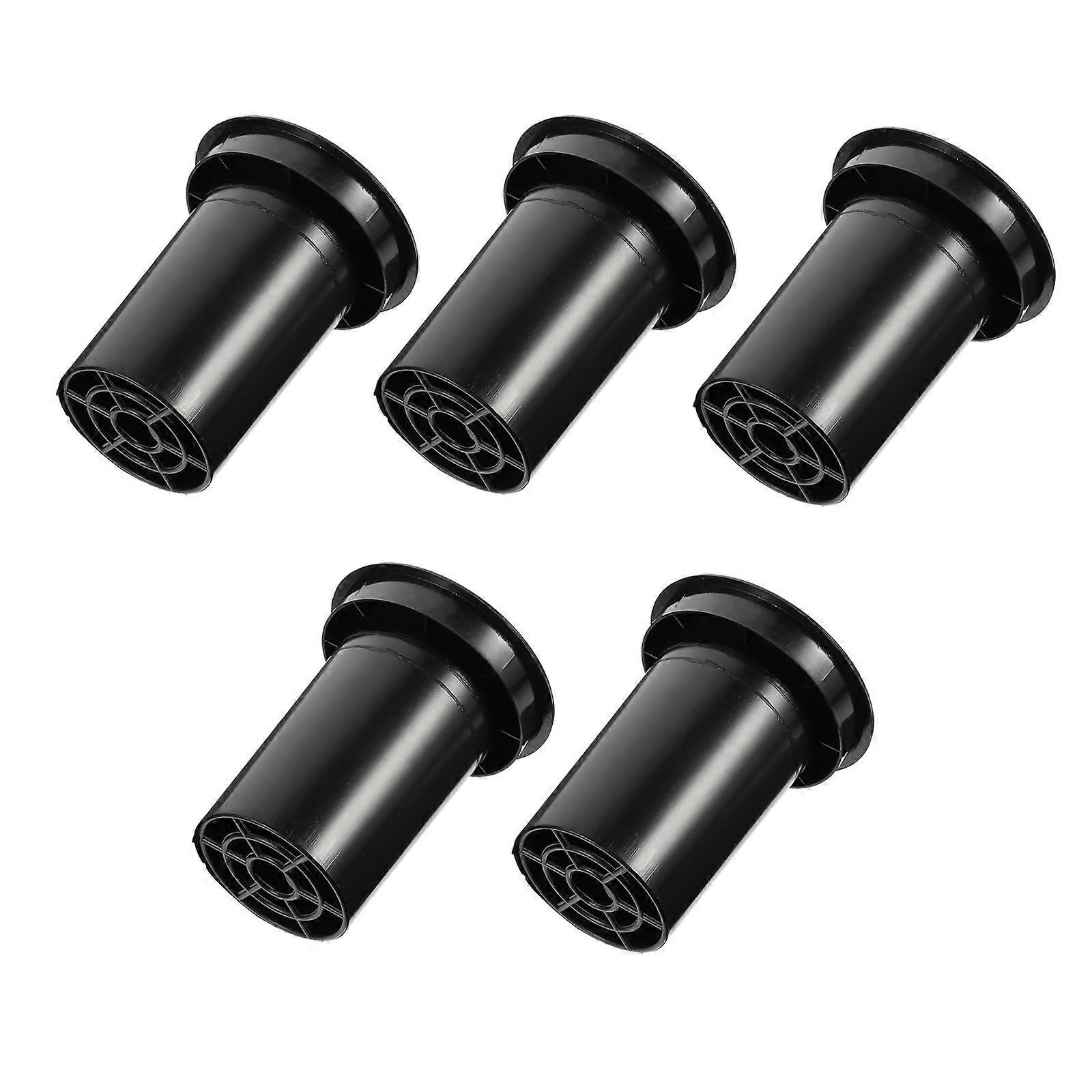 Speaker Bass Port Tube Set For Home Use And Car Use 9X11CM Black Plastic 5Pcs