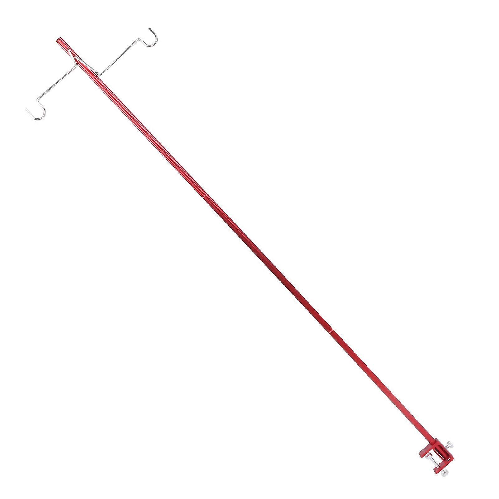 Folding Aluminum Lantern Stand 100.5cm with Double Head Hook