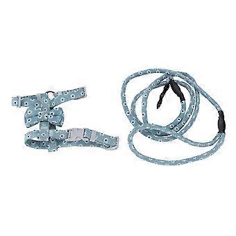 Cat Harness and Leash for Walking Japanese Style with Bowknot Cat Harness Adjustable Soft Leash for Outdoor SafetyLight Green M