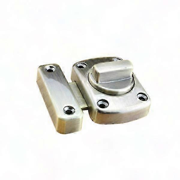 2x Bathroom Latch Rotate Gate Latch Door Lock, Silver