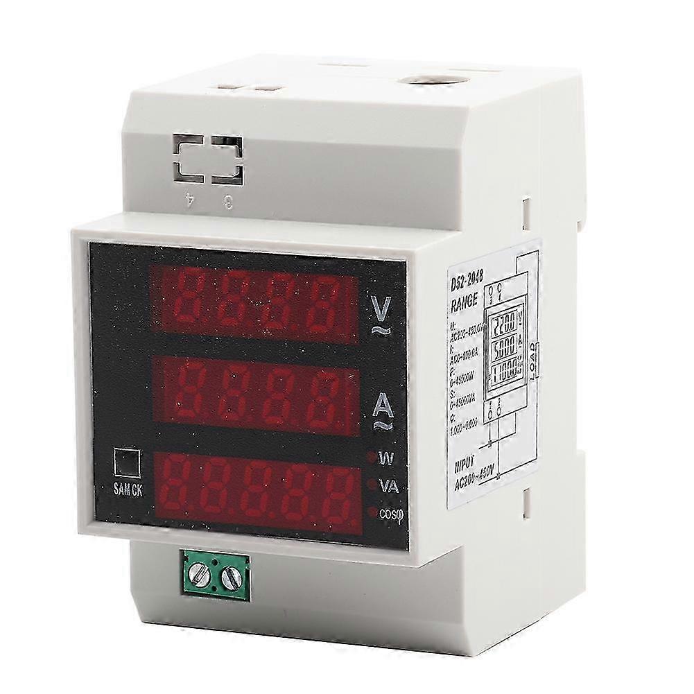 Digital Energy Meter Din Rail LED Active Power Factor Multi-Functional Meter