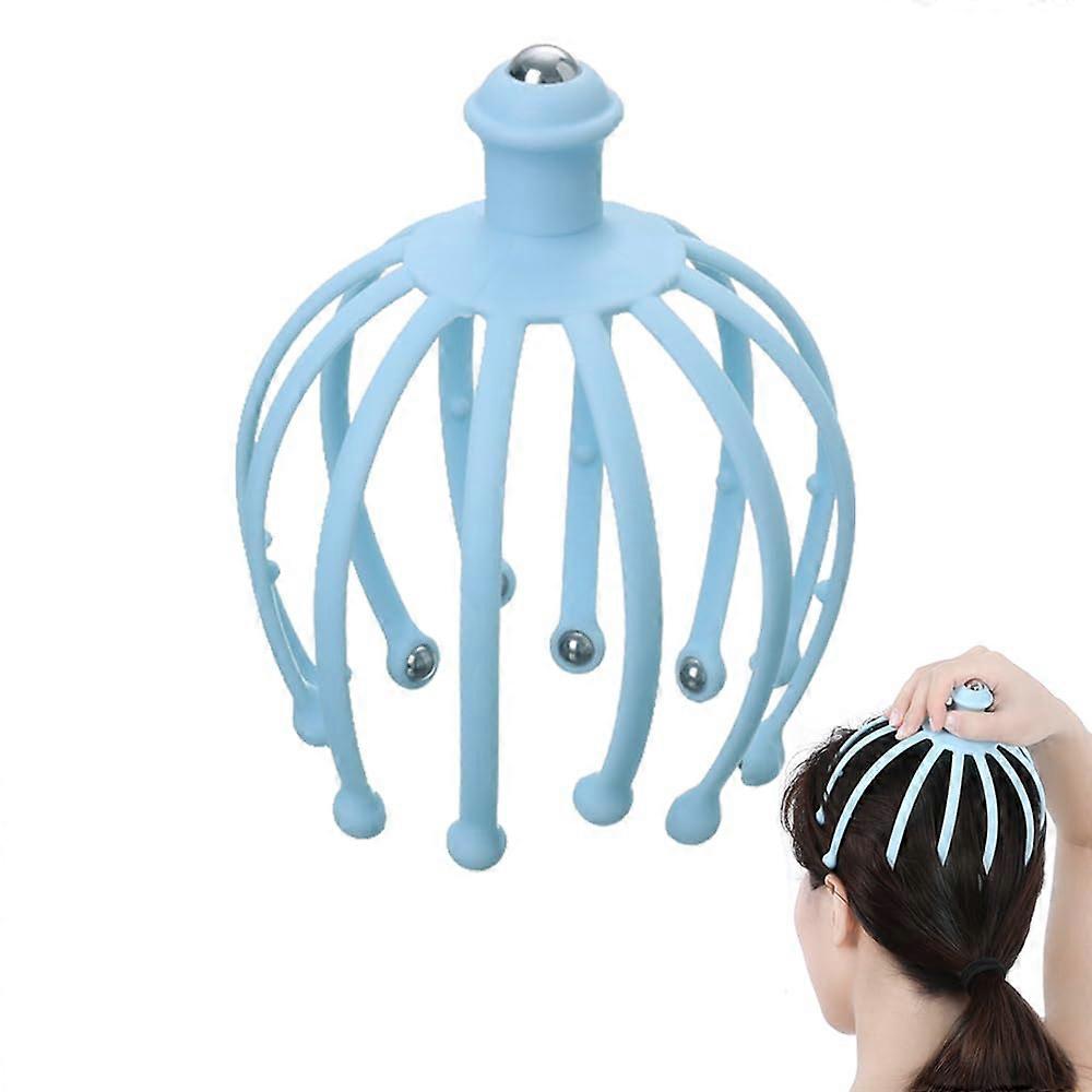 Scalp Massage, Scalp Relaxation Tool, Head Massager for Deep Relaxation (Blue)