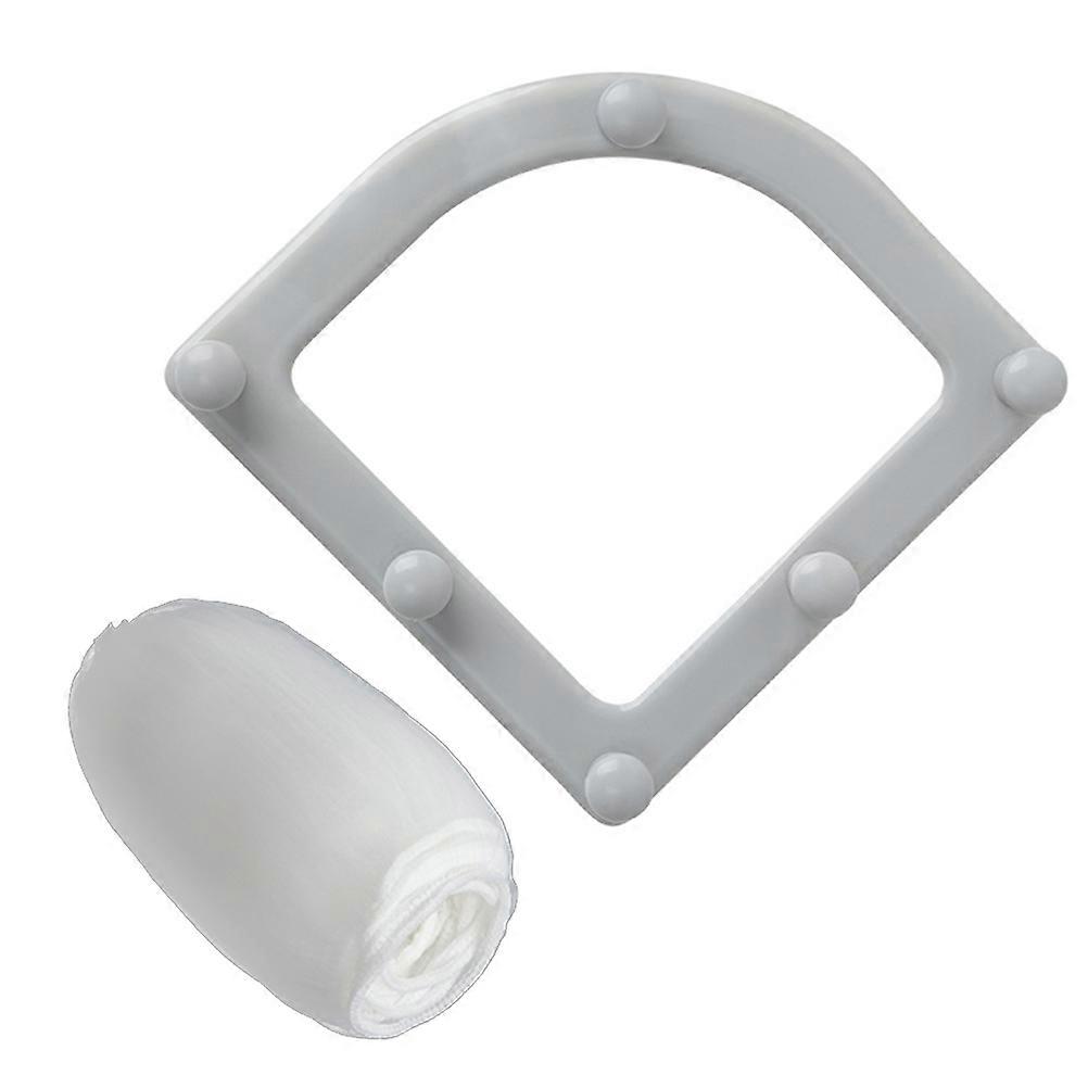 Kitchen Sink Strainer Bag Filtering Drainage Food Particle Blocker Triangle Grey 19.00X14.00X1.00CM 1Set