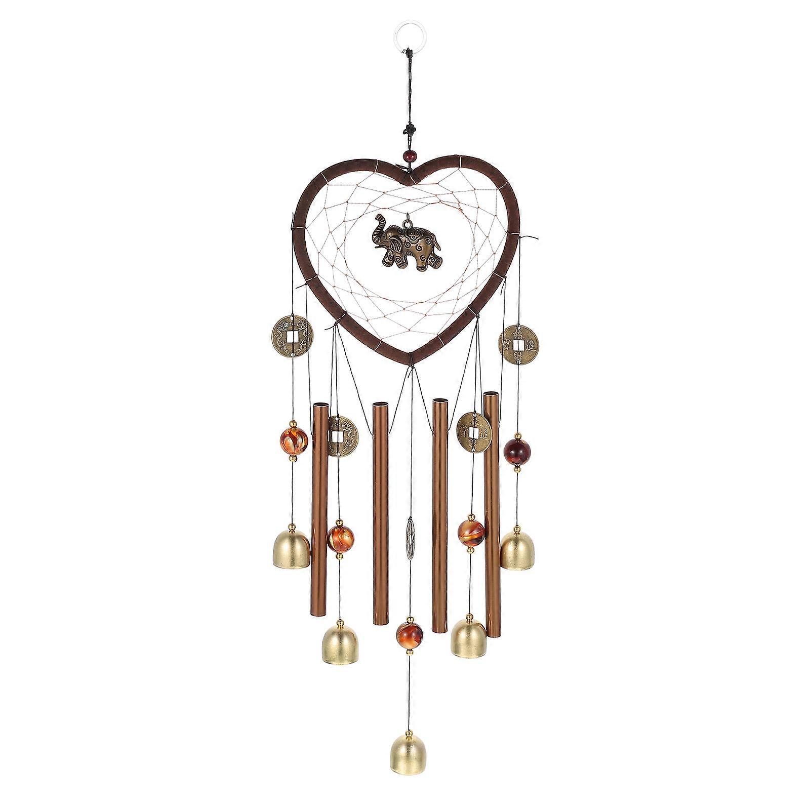 Wind Chime Bell Pendant Home Decor Multi-Colored 55x17cm Sound Producing 1Pack