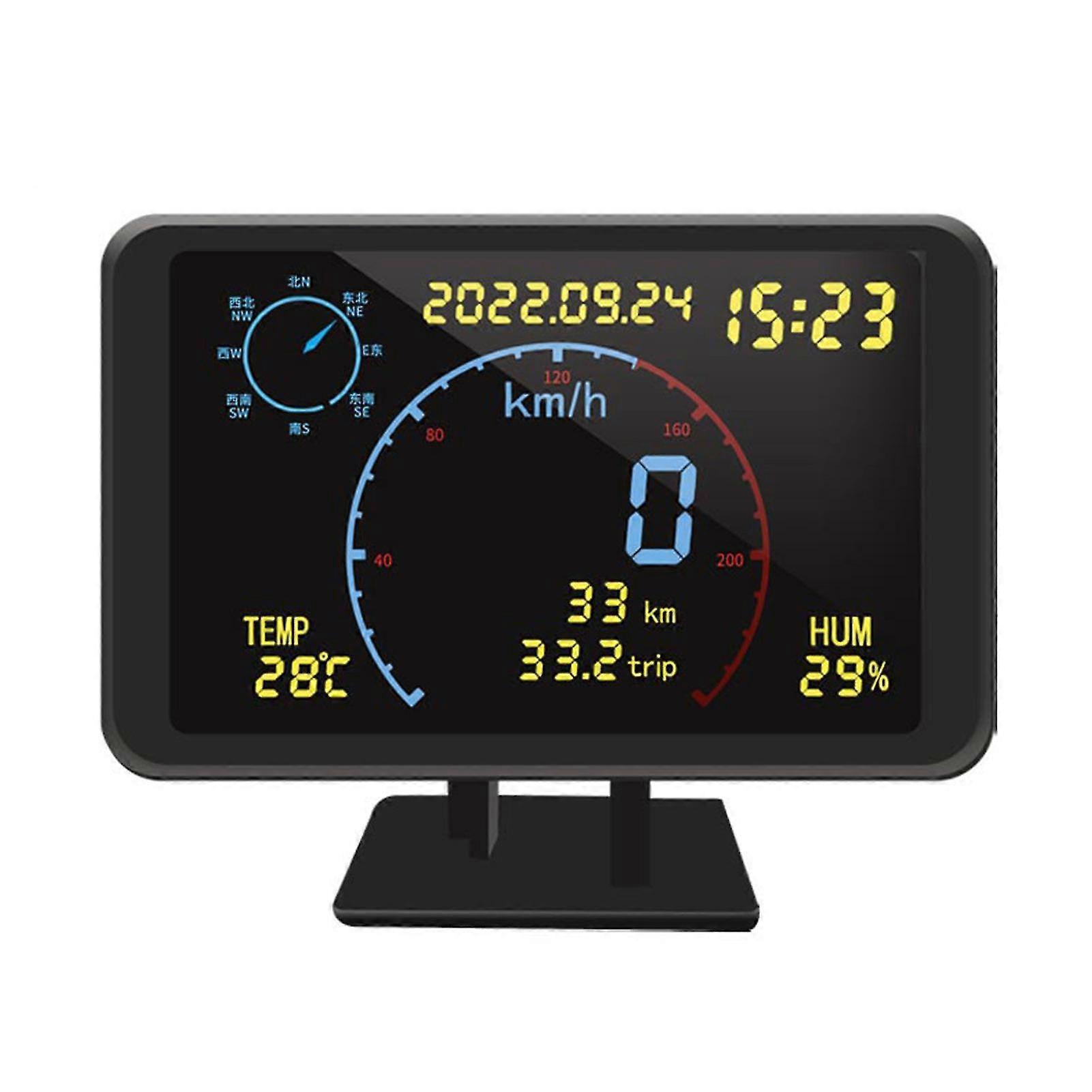 Digital Gps Speedometer Odometer  4.7 Inch Lcd Display Hud Display SZRH A-X