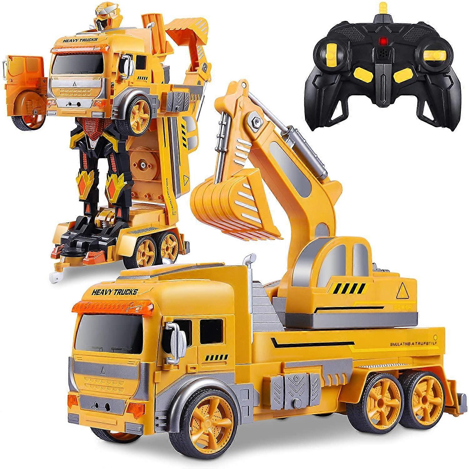 RC Robot Remote Control Transform Car Toys Gesture Sensing One Button Deformation 1:12 Scale 360° Rotating Drifting Best Gift for Boys Girls