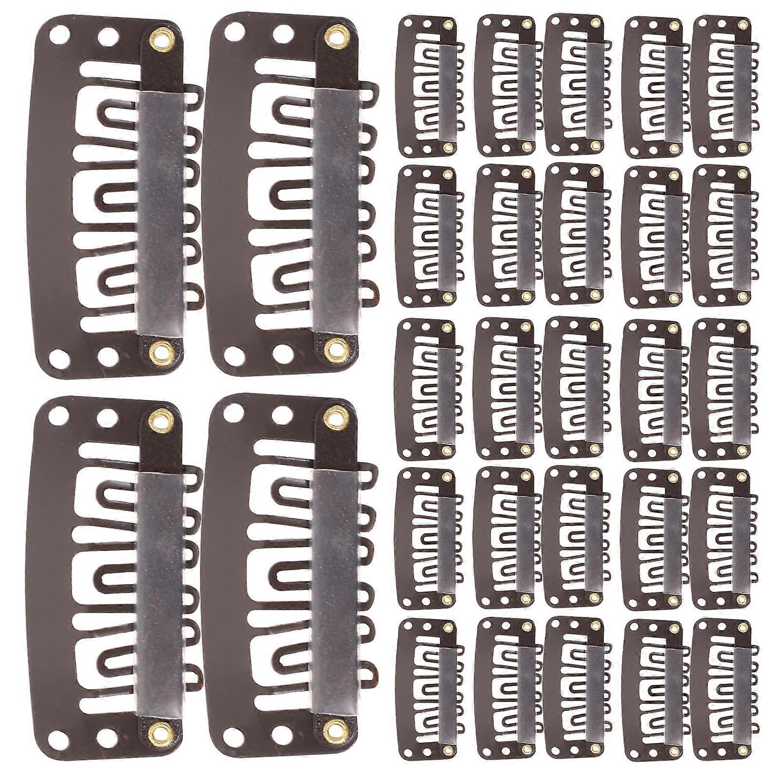 60PCS Durable Metal Wig Clips for Secure Hair Extensions, Snap Design for Wig Making and Craft Projects