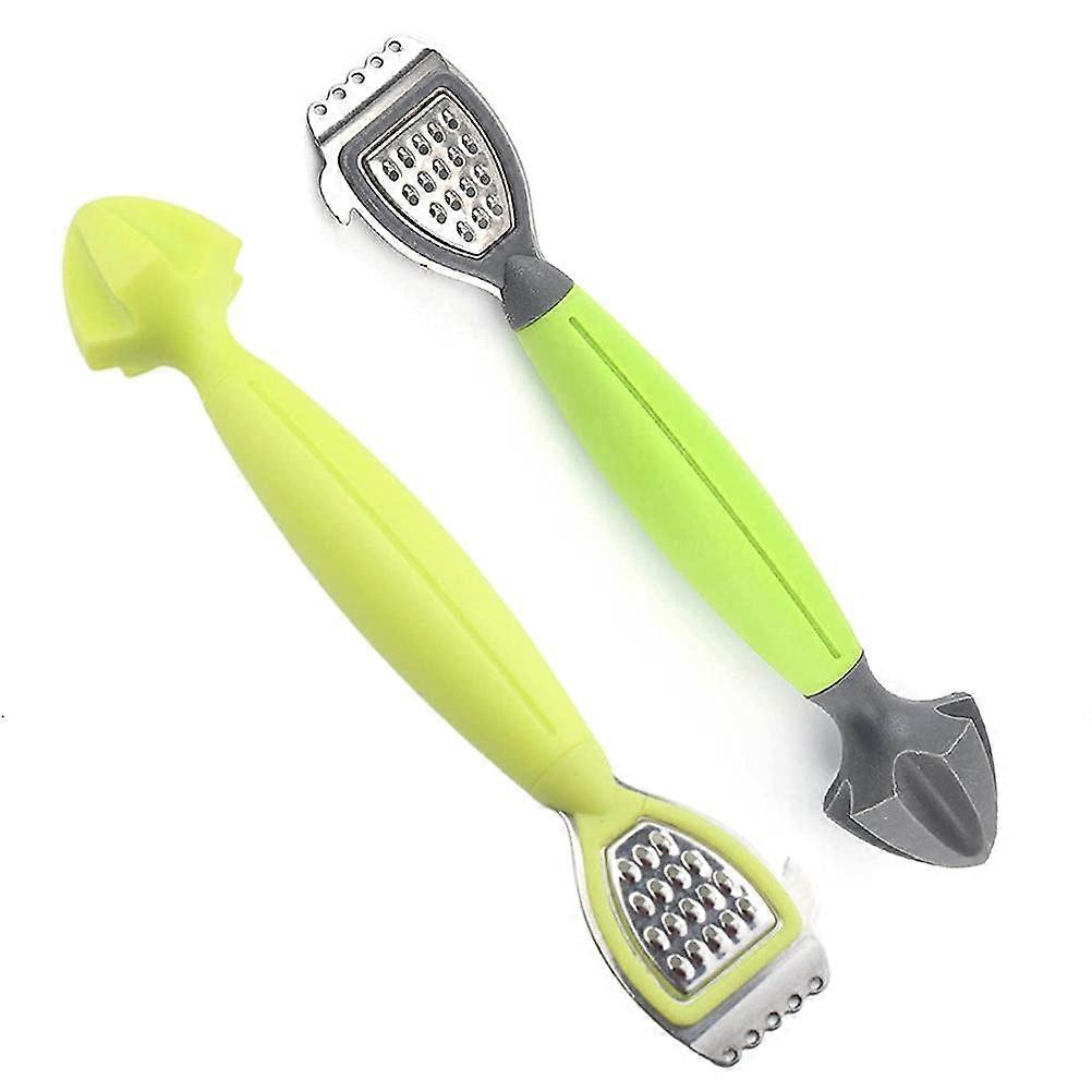 2in1 Lemon Squeezer Cheese Grater Orange Citrus Reamer Multifunction Kitchen Tool (2 Pieces)