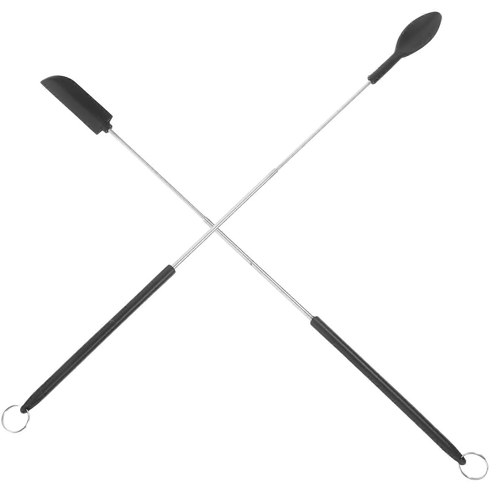 Spatulas For Kitchen Use Multi-Functional Baking Spatula Home Cooks Baking Black 1Set
