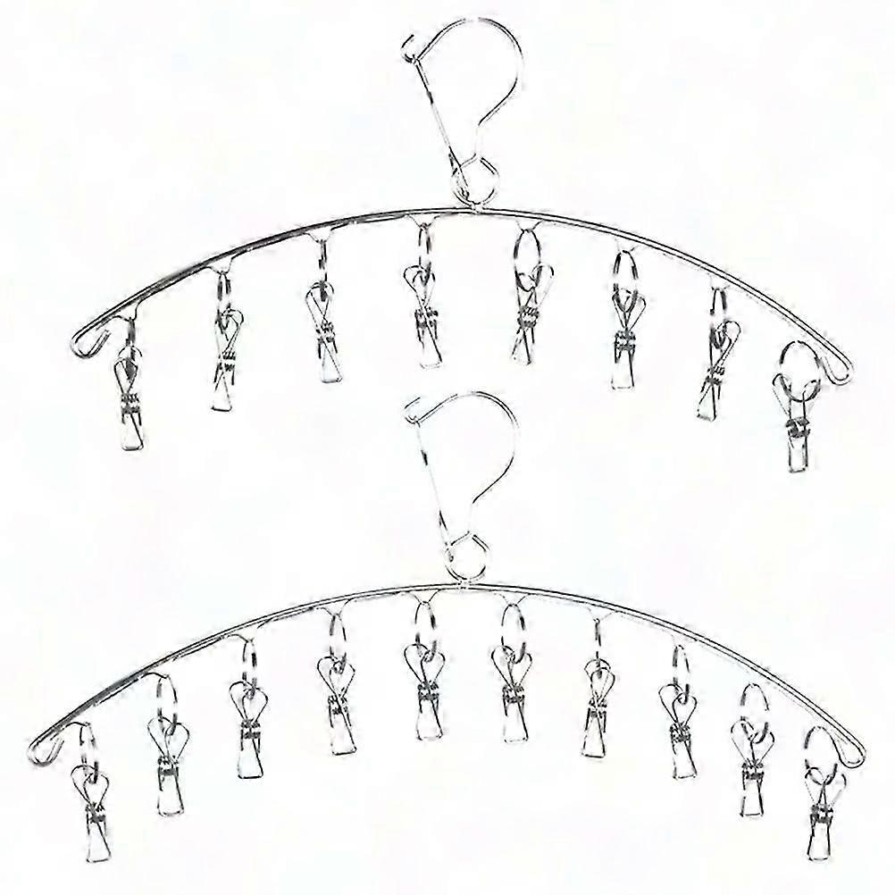 2Pcs Space-Saving Laundry Rack for Socks & Hats